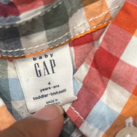 Baby GAP & OshKosh B’Gosh Half-Sleeve Button Down Shirts Size 4T - Picture 6 of 11